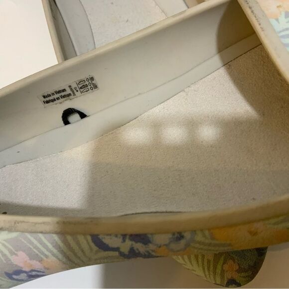 Crocs Eve Graphic Blue Floral slip on ballet shoes 10 - Picture 6 of 9